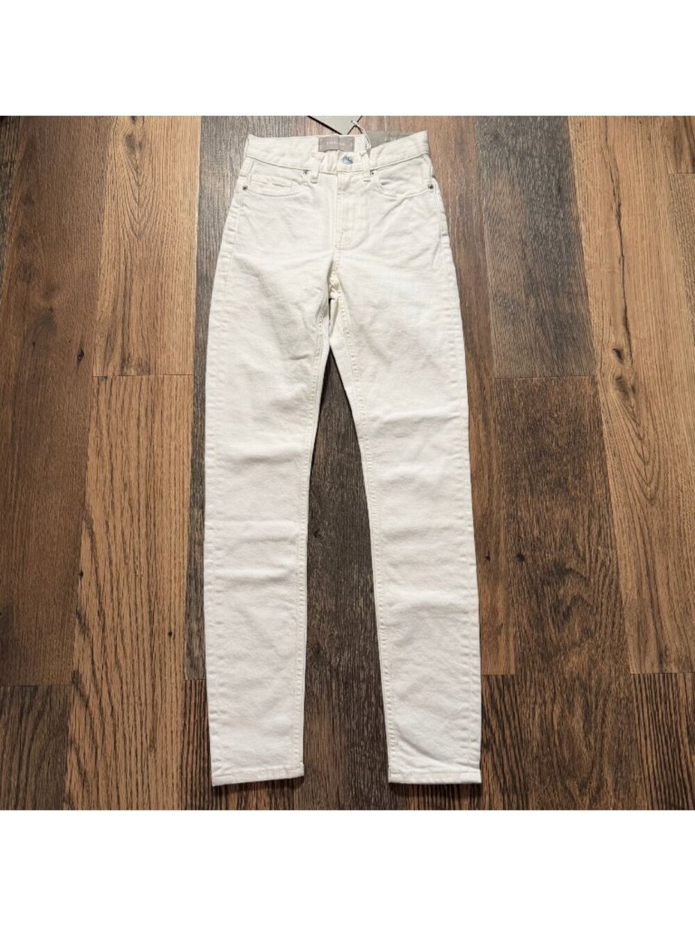 Everlane The High-Rise Skinny Jeans Women's Size 23 Tall in Bone New With Tags!